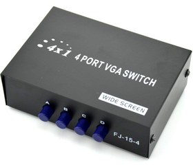 تصویر سوئیچ مانیتور 4 پورت VGA دستی ا Switch VGA 4 port Switch VGA 4 port