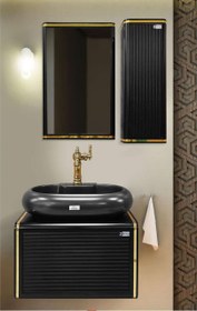 تصویر کابین روشویی مدل Ayda Black C9048 