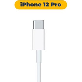 تصویر کابل اورجینال آیفون 12 مدل iPhone 12 MQGJ2ZM/A iPhone 12 MQGJ2ZM/A Lightning charging cable