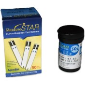 تصویر نوار قندخون گلوکوشر مدل استار بسته 50 عددی 