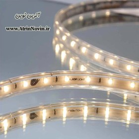 تصویر ریسه نواری 220 ولت تراکم 120 رنگ نچرال پشت چسبدار حلقه 10 متری Strip Light Loop Light LA-P180