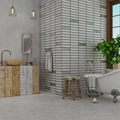 تصویر سرامیک دیوار کنیون طوسی روشن مات ایفاسرام در ابعاد 60*120 