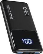 تصویر Iniu 22.5W Power Bank ، 10500mAh Slim USB C شارژر قابل حمل سریع شارژ PD3.0 QC4.0 ، بسته باتری نمایشگر LED قابل حمل برای iPhone 16 15 14 13 12 11 Pro Samsung S22 Google LG Airpods iPad INIU 22.5W Power Bank, 10500mAh Slim USB C Portable Charger Fast Charging PD3.0 QC4.0, LED Display Battery Pack Portable for iPhone 16 15 14 13 12 11 Pro Samsung S22 Google LG AirPods Switch iPad