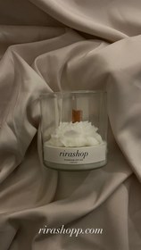 تصویر شمع گل شیشه ای 