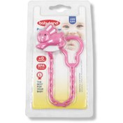 تصویر زنجیر پستانک بی بی لند طرح خرگوشی کد 516 Baby Land Pacifier Holder code 516