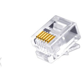 تصویر سوکت تلفن سانترال ۶ خط RJ11 6 PIN TELEPHONE CONNECTER