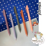 تصویر خودکار ساده فشاری مشکی بدنه رنگی - آبی 