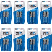 تصویر باتری نیم قلمی اوسل مدل Super Power بسته 16 عددی OSEL Super Power AAA Battery Pack of 16