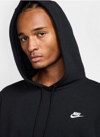 تصویر هودی اورسایز فیتد کلاب برند Nike Club Fitted Oversized Hoodie