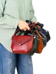 تصویر کیف چرم دوشی زنانه مدل ریچل 