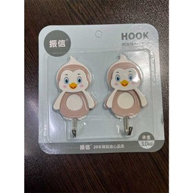 تصویر قلاب چسبی ۲ عددی (هوک) 