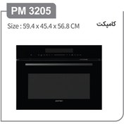 تصویر کامپکت پرنیان استیل 3205 PM Parnian Steel built-in microwave+oven PM-3205