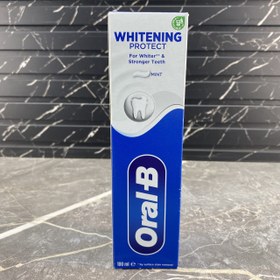 تصویر خمیر دندان سفید کننده اورال بی مدل WHITENING PROTECT حجم 100 میل ORAL-B WHITENING PROTECT TOOTHPASTE