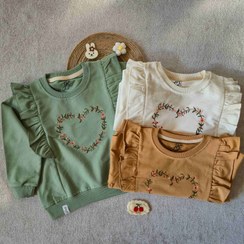 تصویر بلوز تک با گلدوزی قلب دخترانه 