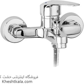 تصویر شیر حمام قهرمان مدل زوبین Ghahraman Bath Faucet Chrome Zobin Model