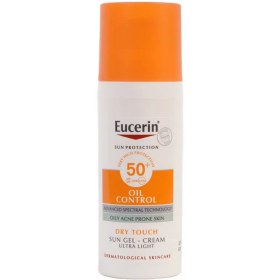 تصویر ضدآفتاب پوست چرب مستعد جوش اوسرین 50 میل eucerin oil ccontrol oily acne prone skin sun protection 50 ml