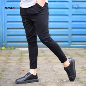 تصویر شلوار اسلش لی مردانه مشکی کد 11393 Men's black Slash Lee pants, code 11393