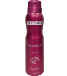 تصویر دئودورانت اورجینال برند Free love مدل Eurodream Kadın Deodorant 150 ml کد 230567675 