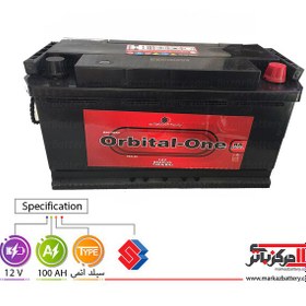 تصویر باتری سیلد (اتمی) 12 ولت 100 آمپر L5 اوربیتال وان Sepahan Battery Orbital One 100AH 12V