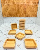 تصویر پیاله آجیل خوری بامبو ۶ عددی 