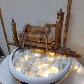 تصویر آبنما رومیزی دکوری بامبو مدل نیک2 