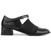 تصویر کفش چرم زنانه پاشنه دار 110077 چرم آگوست 