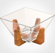 تصویر آجیل خوری پایه چوبی لیمون 