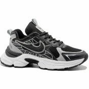 تصویر کتانی اسپرت نایکی مردانه مدل V1K رنگ سفید با چرم مصنوعی 