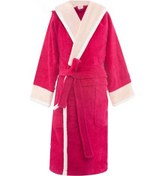 تصویر حوله پالتویی کودک سلین طرح پسفیک سرخابی-صورتی سایز 10-11 