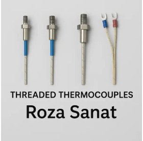 تصویر ترموکوپل رزوه‌دار Type K دما بالا 