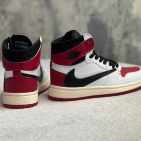 تصویر کتونی Air jordan x travis قرمز Air Jordan x travis scott