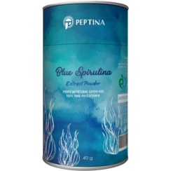 تصویر پودر اسپیرولینا آبی قوطی 40 گرمی پپتینا 