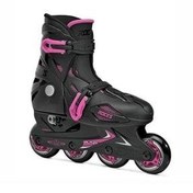 تصویر اسکیت بچگانه روسز مدل ORLANDO III قابل تنظیم صورتی سیاه 