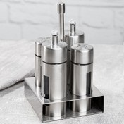 تصویر ست ۵ پارچه آبلیمو نمکدان استیل 