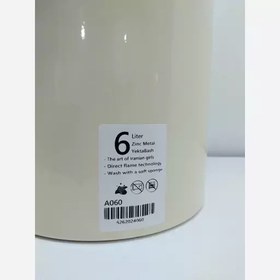 تصویر بانکه روغن یکتا هوم مدل A060 ظرفیت ۶ لیتر با دسته چوبی 