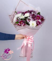 تصویر دسته گل داوودی 