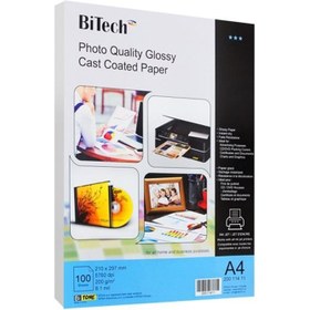 تصویر کاغذ گلاسه A bitech 108 gr 100 sheet glossy paper A bitech 108 gr 100 sheet