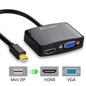 تصویر مبدل Mini Display Port به HDMI و VGA برند UGREEN UGREEN Mini DisplayPort to HDMI &amp; VGA