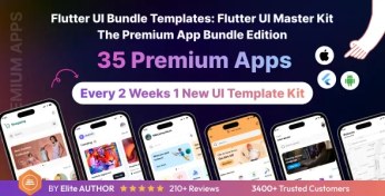 تصویر Flutter UI Master Kit فلاتر یو آی مستر کیت طراحی رابط کاربری اپلیکیشن 