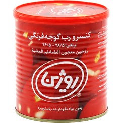 تصویر رب گوجه فرنگی روژین 800 گرم - باکس 12 عددی Rogin tomato paste 800 grams - box of 12 pieces