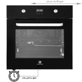 تصویر فر برقی و گازی پرنیان استیل مدل PO 201 Parnian Steel electric and gas oven model PO 201