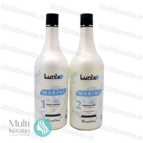 تصویر کراتین مو لونیکس Marine Plus Sealing Intensive Smoothing Progressive Treatment 1L Lunix