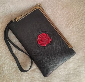 تصویر کیف دستی چرم طبیعی گاوی 