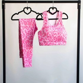 تصویر ست نیمتنه و لگ پلنگی 