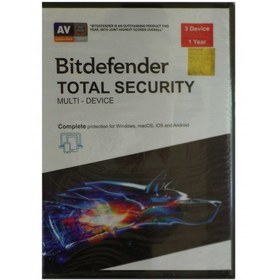 تصویر آنتی ویروس اورجینال Bitdefender ا Bitdefender Total Security Antivirus Software 2020 - 3 User Bitdefender Total Security Antivirus Software 2020 - 3 User