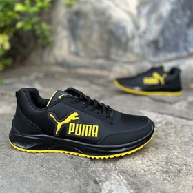 تصویر کتانی سایز بزرگ PUMA مشکی کد 15675 PUMA black large size sneakers code 1567