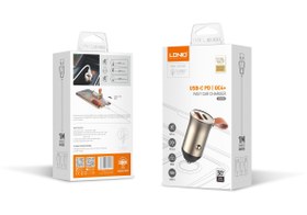 تصویر شارژر فندکی الدینیو مدل C509Q توان ۳۰ وات فست شارژ 