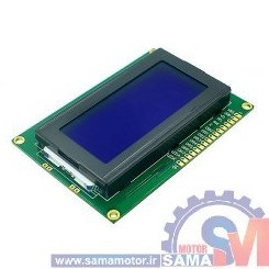 تصویر نمایشگر LCD کارکتری 16×4 با بک لایت آبی 