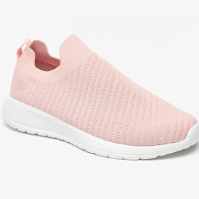 تصویر کفش ورزشی دخترانه با جزئیات مش و بدون بند برند oaklan by shoexpress Girls Mesh Detail Slip-On Sports Shoes