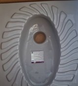 تصویر کاسه توالت زمینی پریما طوسی براق گاتریا 